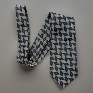 Vintage Polo Ralph Lauren Abstract 100% Silk Tie Made By Hand USA Geometric